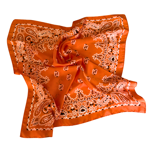 Orange Bandana Scarf