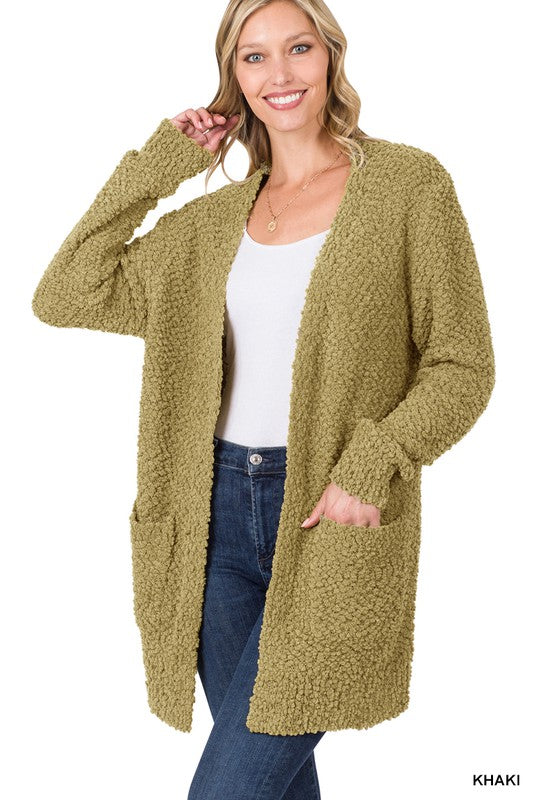 Popcorn sleeve outlet cardigan