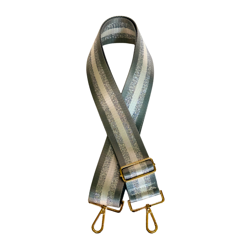Silver Stripe Canvas Strap