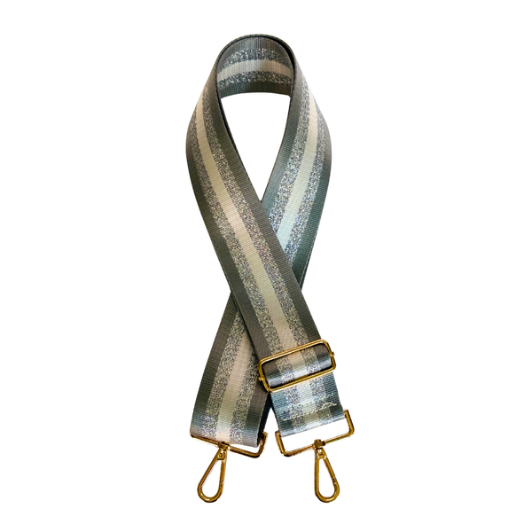 Silver Stripe Canvas Strap