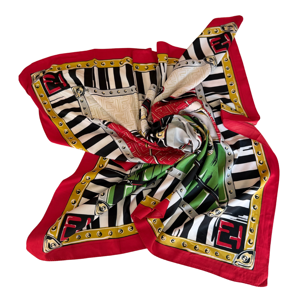 Red & Green Square Scarf