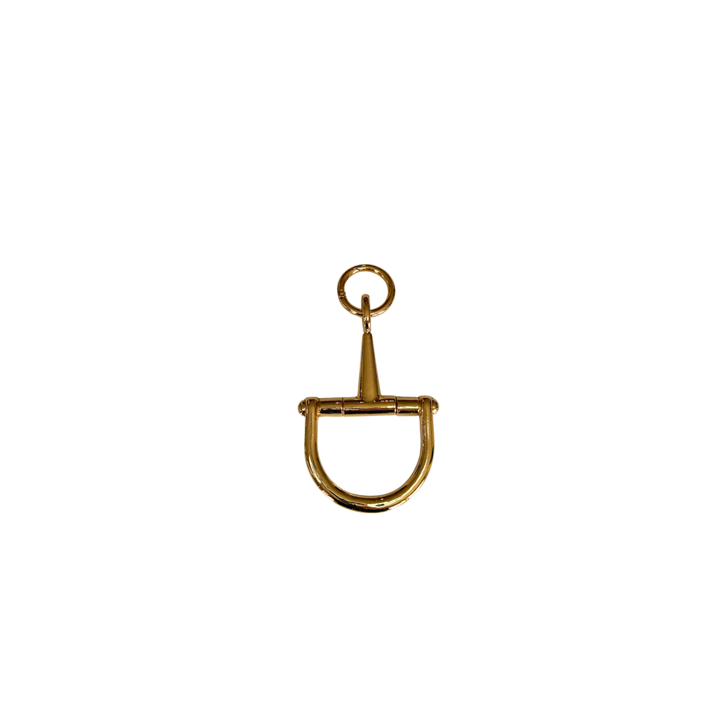 Gold Horse Bit Charm