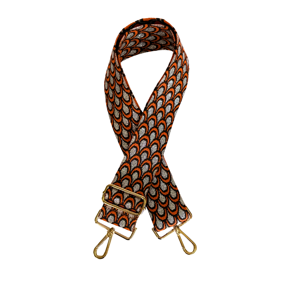 Orange Shell Canvas Strap