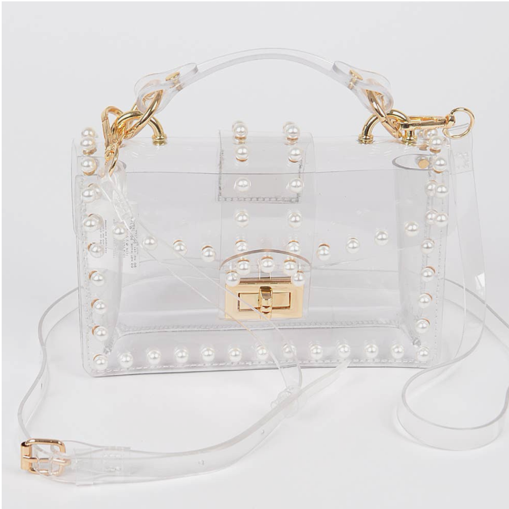 Clear Stadium Bag - Pearl