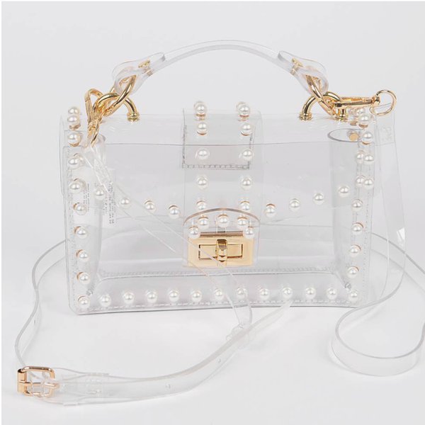 Clear Stadium Bag - Pearl