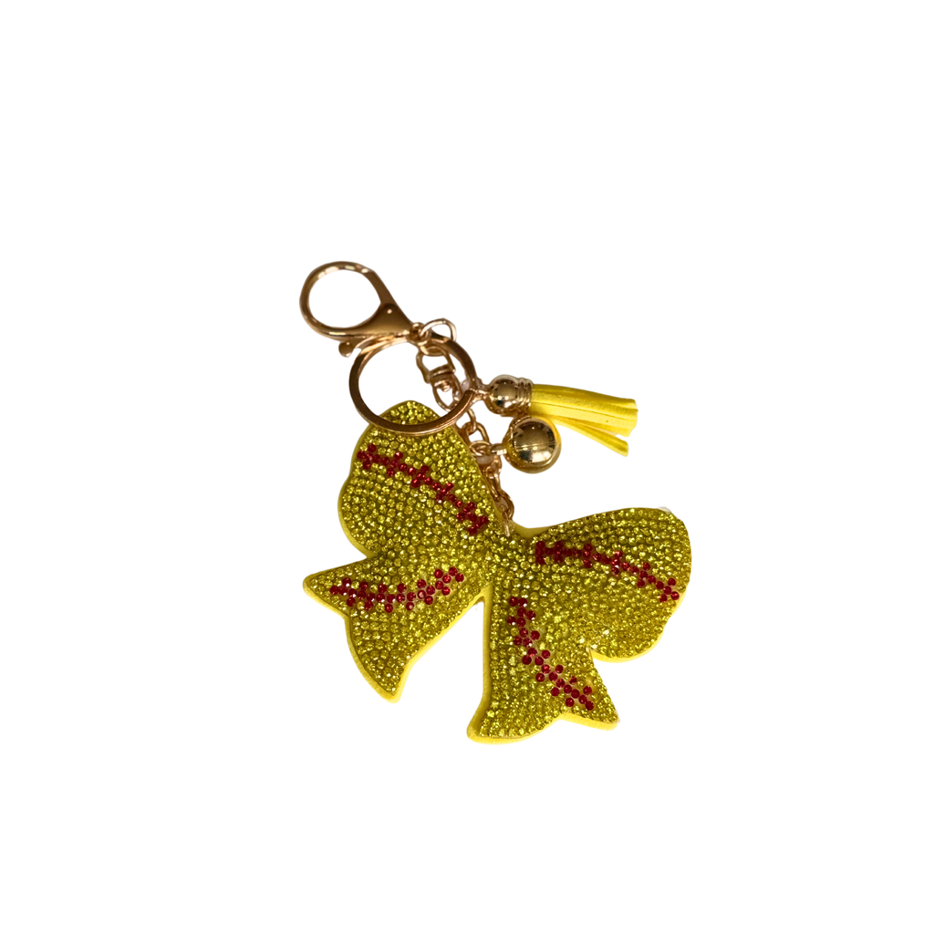 Softball Bow Charm