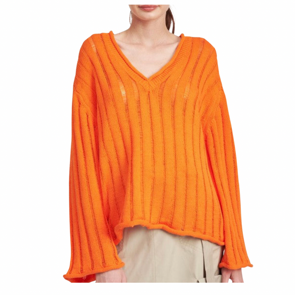 Oversized Orange Sweater