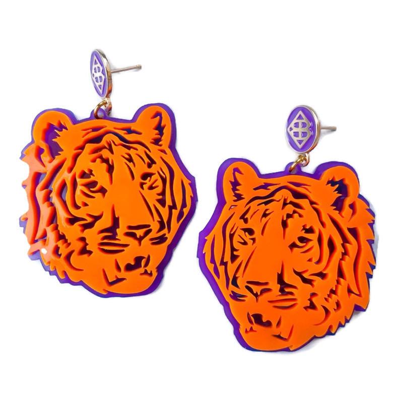Clemson Tigers Mascot Earrings - StyleAlum