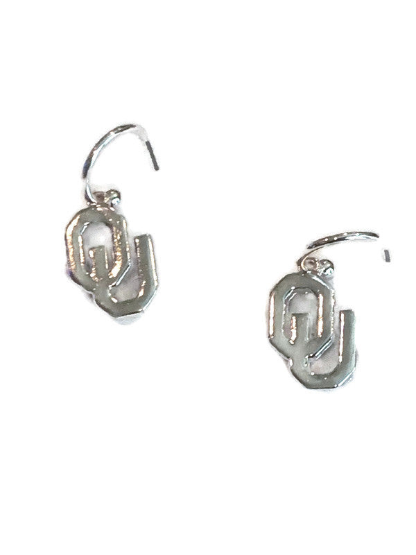 Oklahoma University Silver Logo Earrings