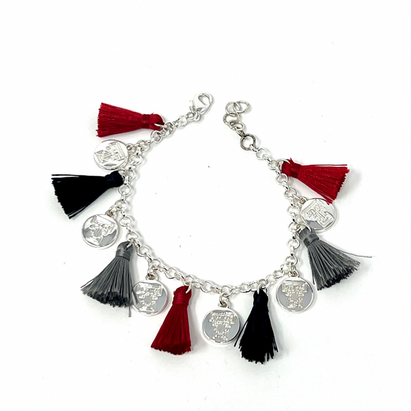 Texas Tech Charm Bracelet