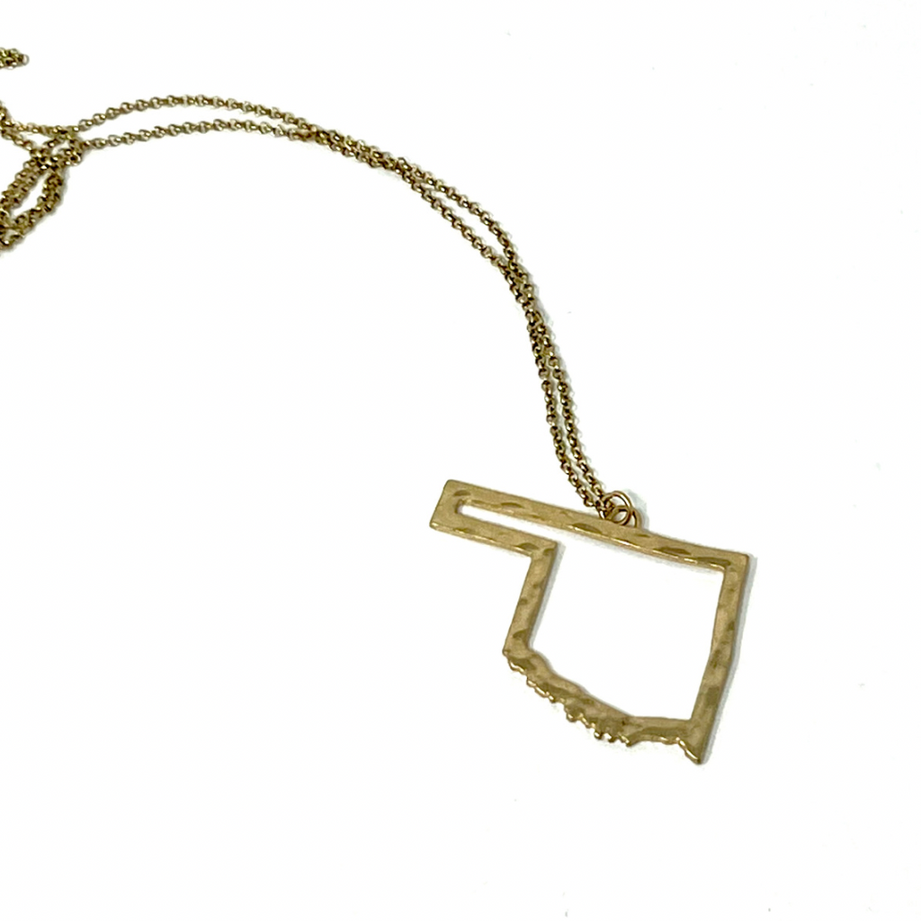 Gold Oklahoma Long Necklace