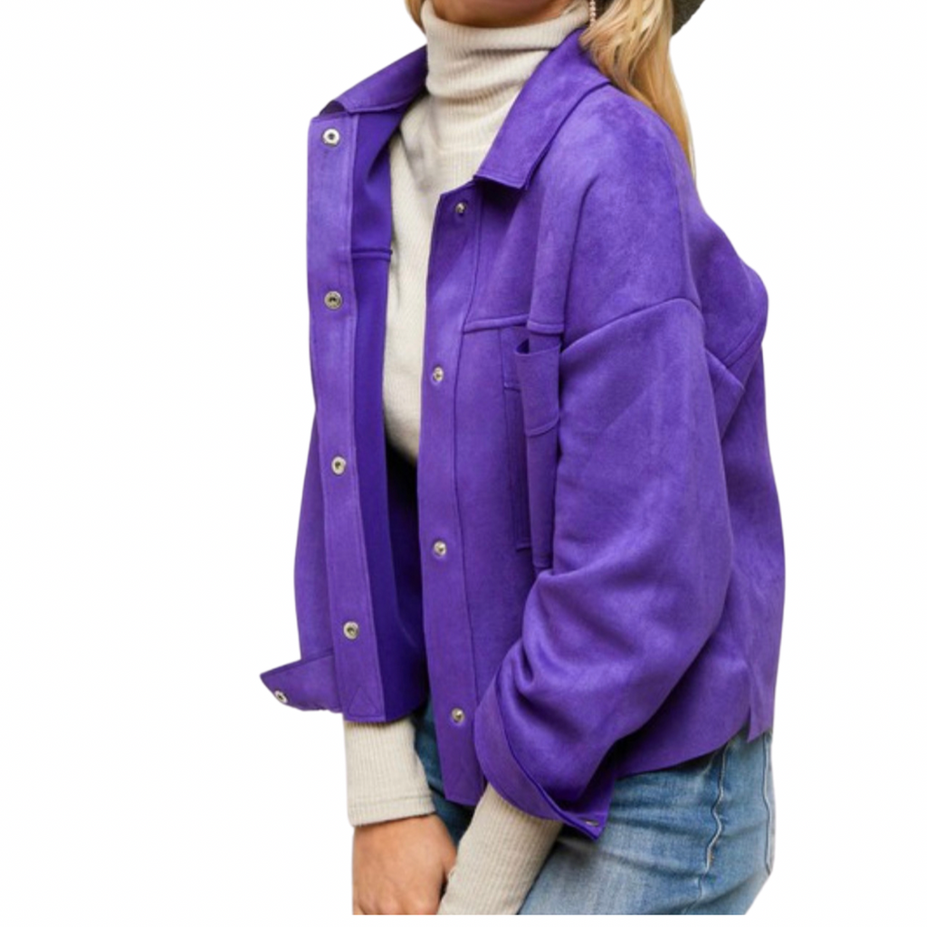 Purple Suede Jacket