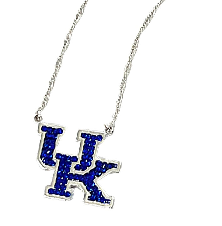 Kentucky Wildcats Crystal Logo Necklace