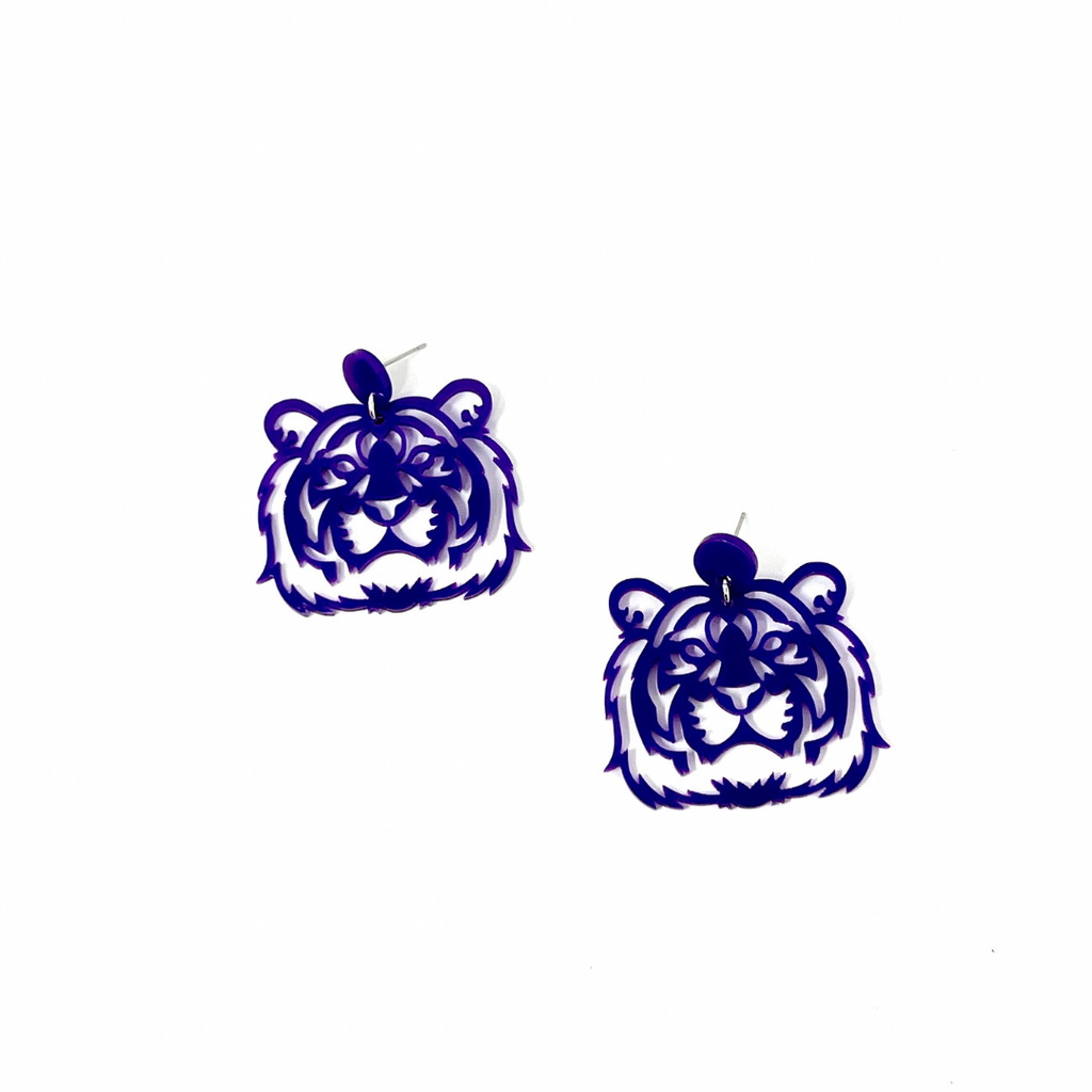 Clemson Tigers Acrylic Earrings
