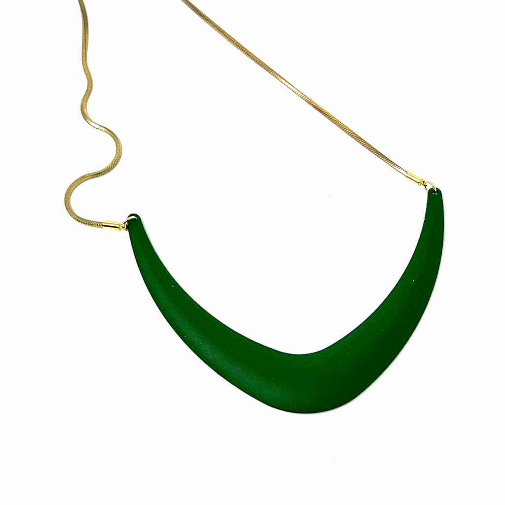 Modern Green Necklace