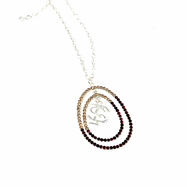 Florida State Rhinestone Long Necklace