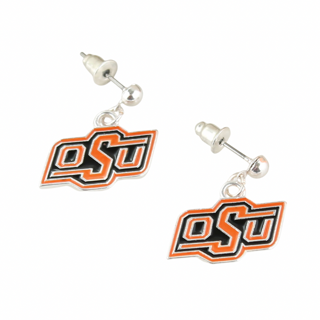 Oklahoma State Cowboys Crystal Earrings