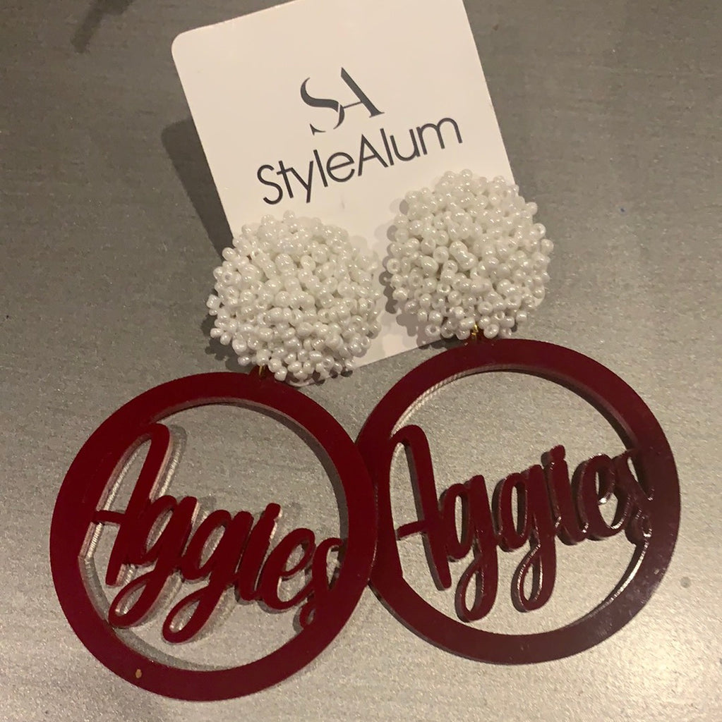 Round Aggies Earrings