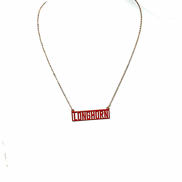 Texas Longhorns Necklace
