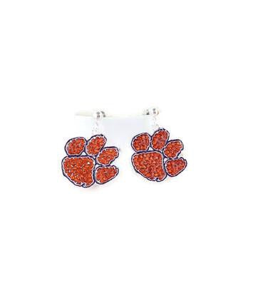Clemson Crystal Earrings