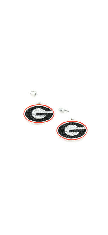 Georgia Bulldogs Crystal Earrings