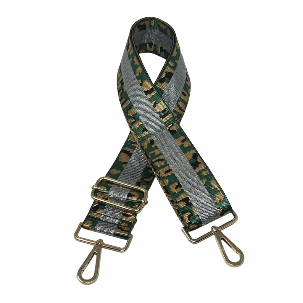 Green and Gold Bag Strap