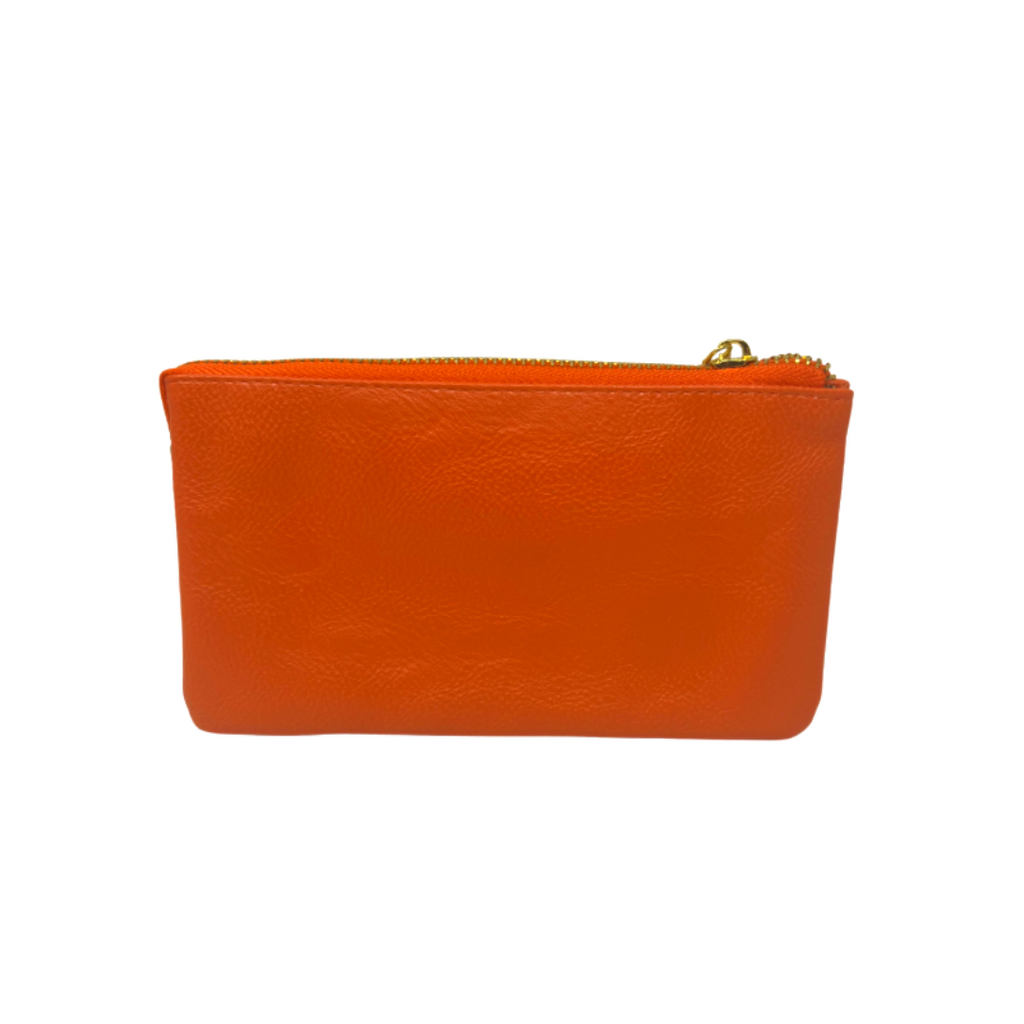 Orange Vegan Leather Wallet