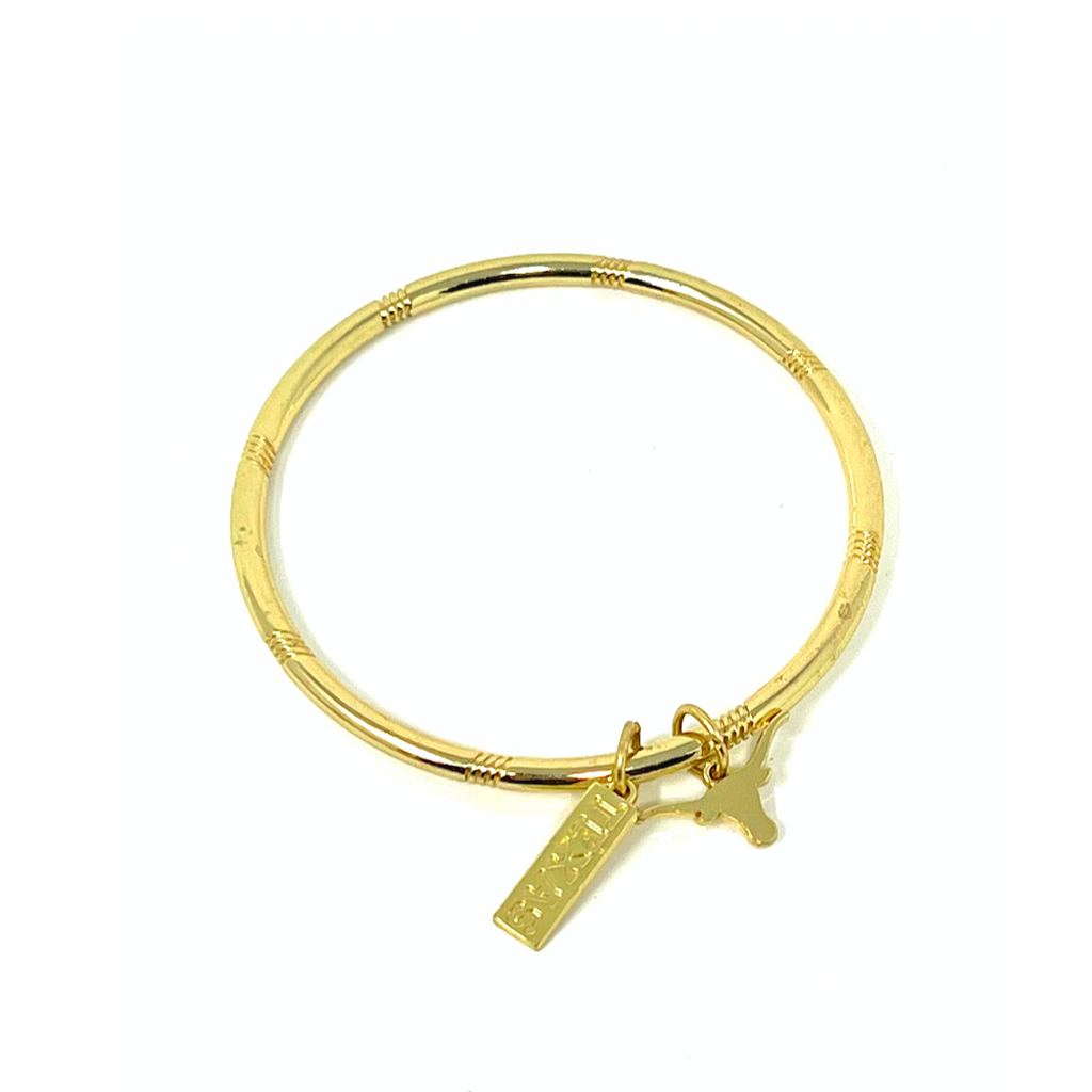 Texas Longhorns Gold Bracelet