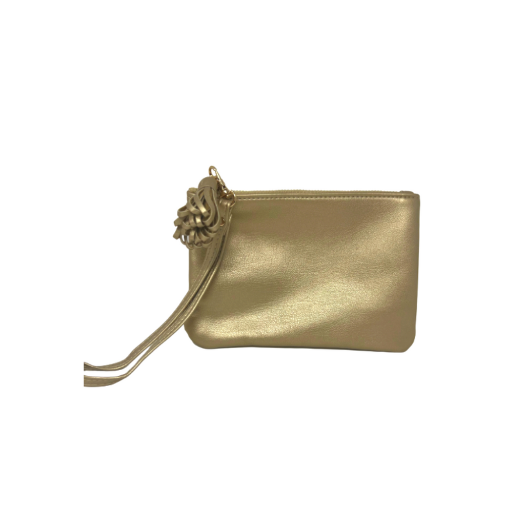 Gold Vegan Leather Pouch